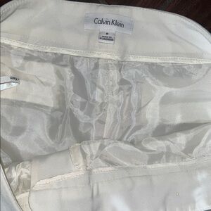 Calvin Klein Collection White Pants